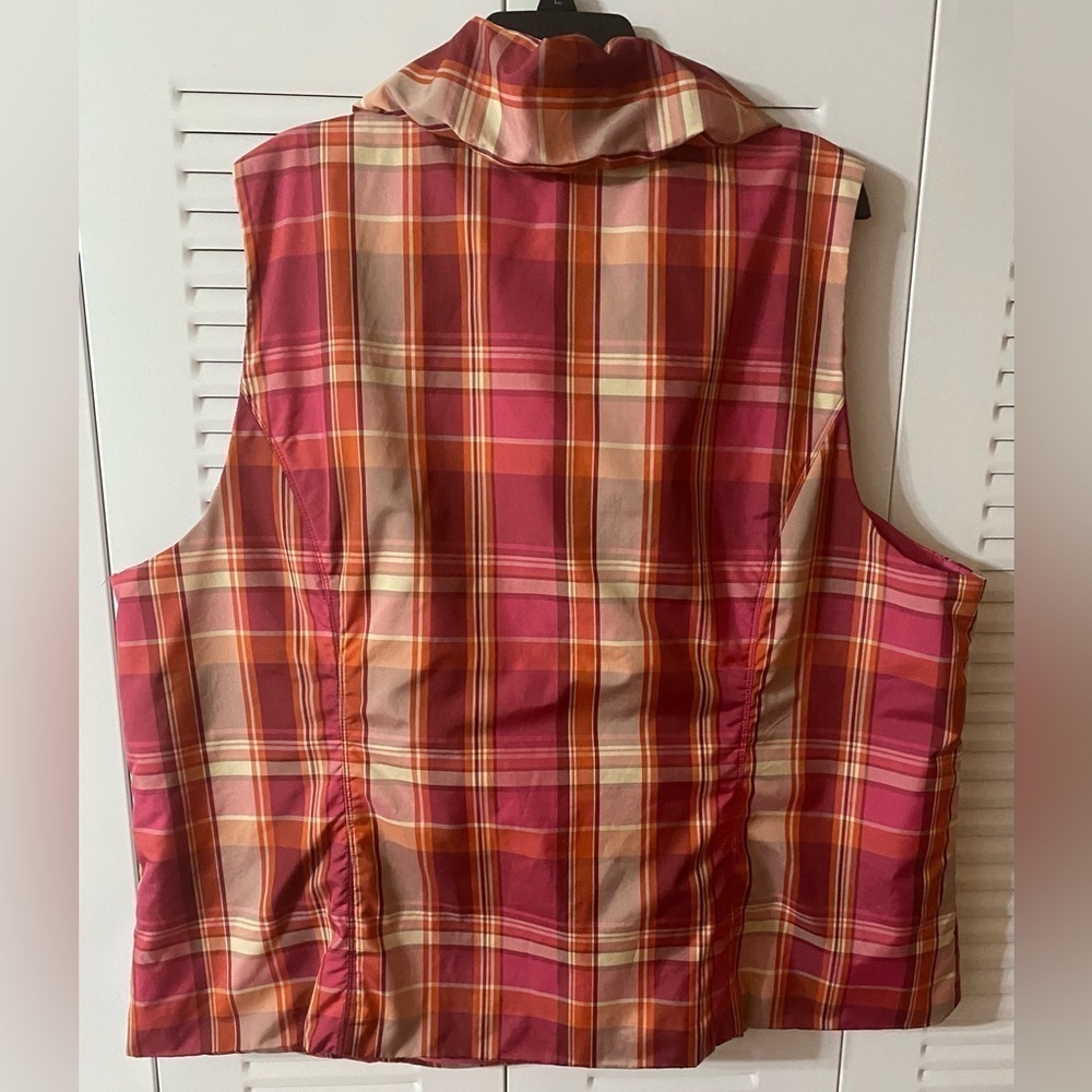 CJ Banks Vest, Puffer Vest, Plaid, Lightweight, Plus Sz 3X, XXXL, Feminine - Picture 7 of 12